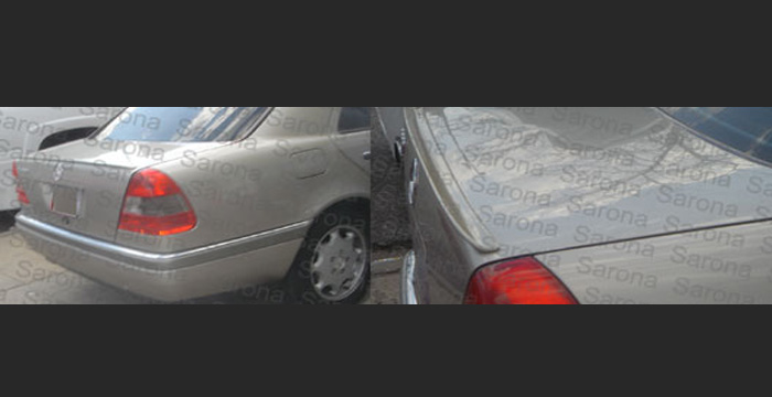 Custom Mercedes C Class  Sedan Trunk Wing (1994 - 2000) - $149.00 (Manufacturer Sarona, Part #MB-027-TW)